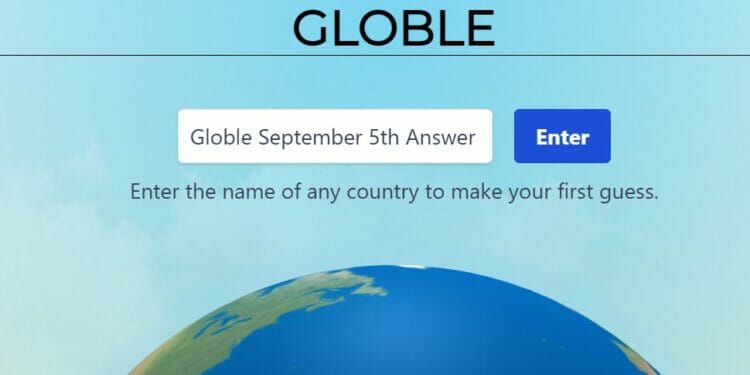 Globle September 5th Answer Today