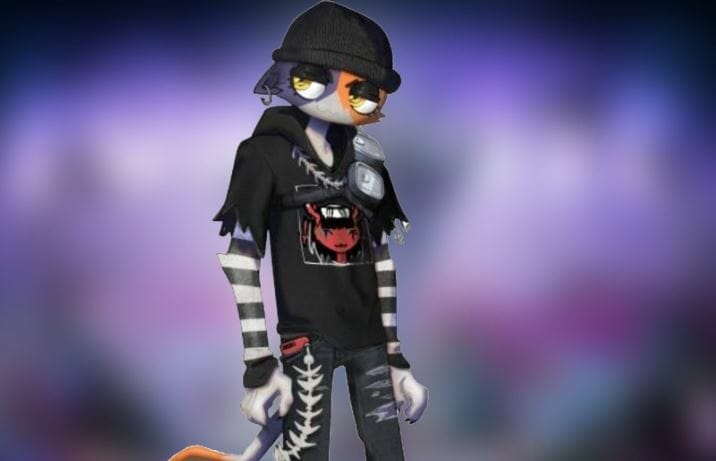 Goth Meowscles Skin in Fortnite Season 4