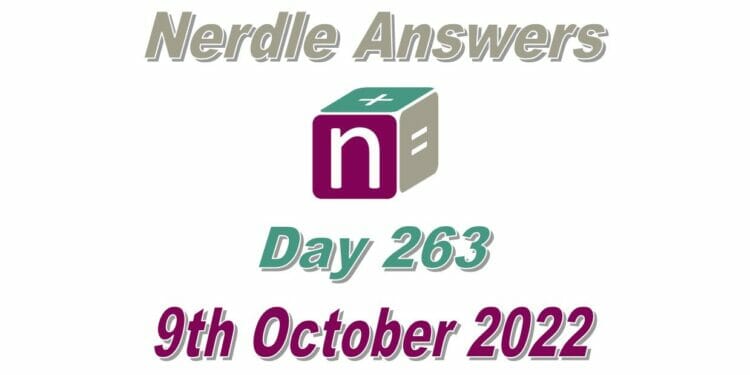 Daily Nerdle 263 Answers - October 9th, 2022