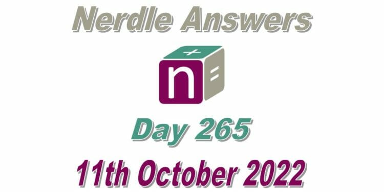 Daily Nerdle 265 Answers - October 11th, 2022