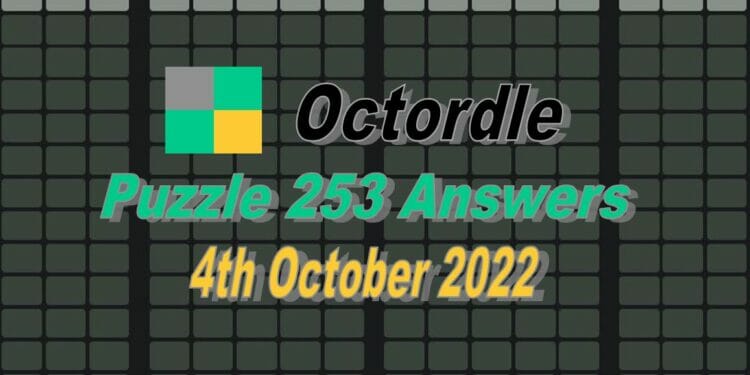Daily Octordle 253 - October 4th 2022