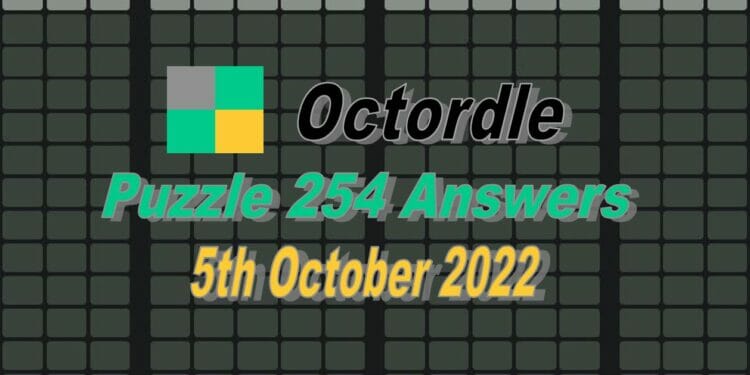 Daily Octordle 254 - October 5th 2022