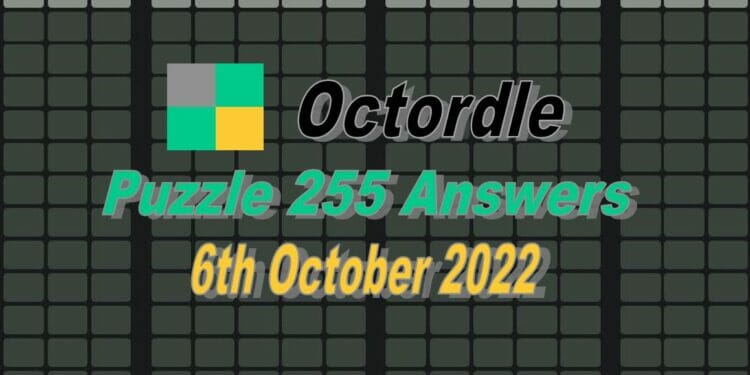 Daily Octordle 255 - October 6th 2022