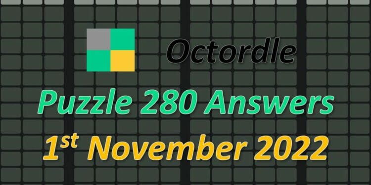 Daily Octordle 281 - November 1st 2022