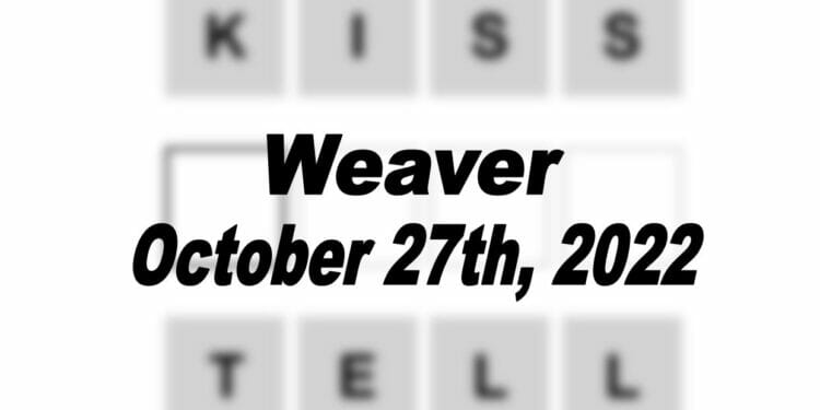 Daily Weaver - 27th October 2022