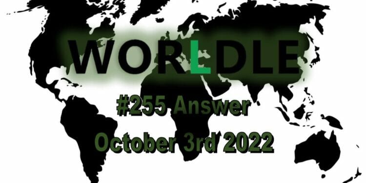 Daily Worldle - October 3rd 2022