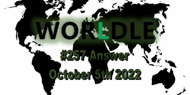 Daily Worldle - October 5th 2022