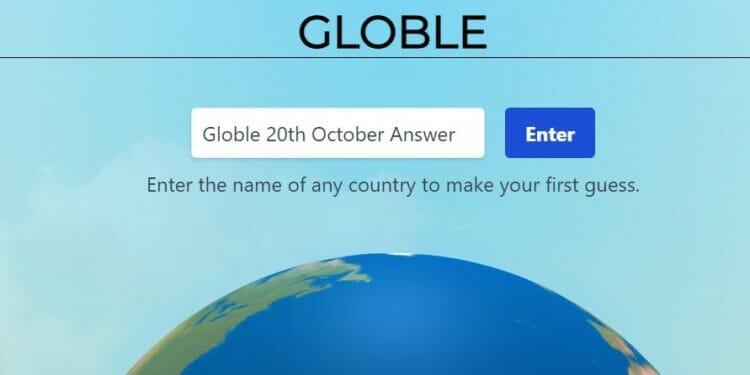 Globle 20 October Answer and Hints Today