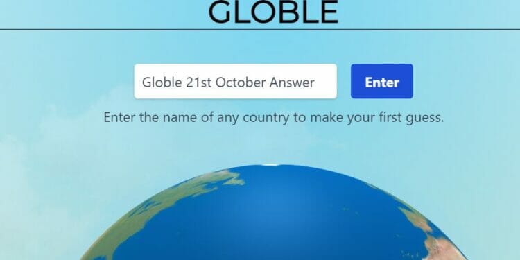 Globle 21 October Answer and Hints Today