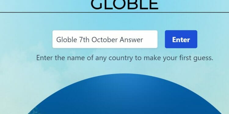 Globle 7 October Answer and Hints Today
