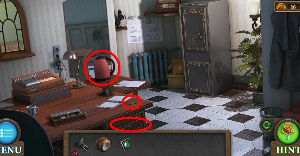 Tricky Doors Level 5 Office Items Highlighted