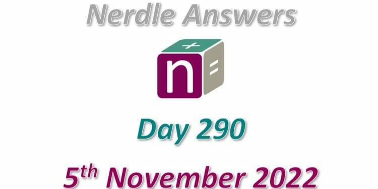 Daily Nerdle 290 Answers - November 5th, 2022