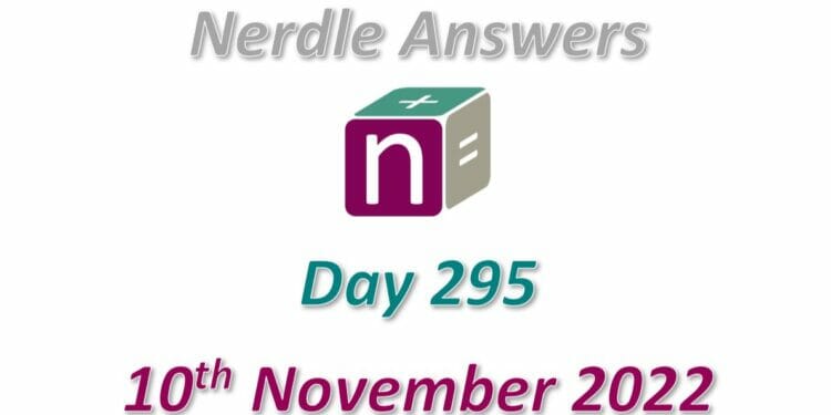 Daily Nerdle 295 Answers - November 10th, 2022