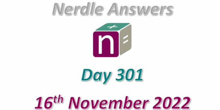 Daily Nerdle 301 Answers - November 16th, 2022