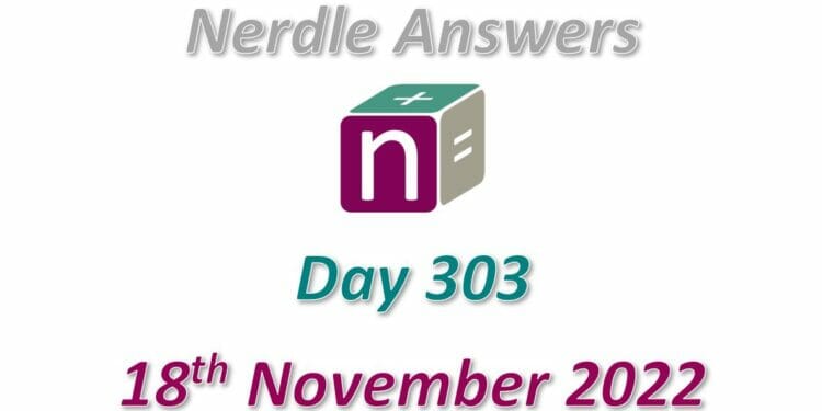 Daily Nerdle 303 Answers - November 18th, 2022