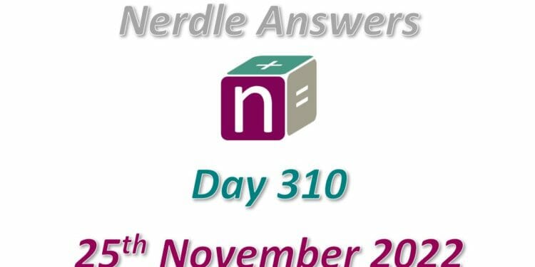 Daily Nerdle 310 Answers - November 25th, 2022