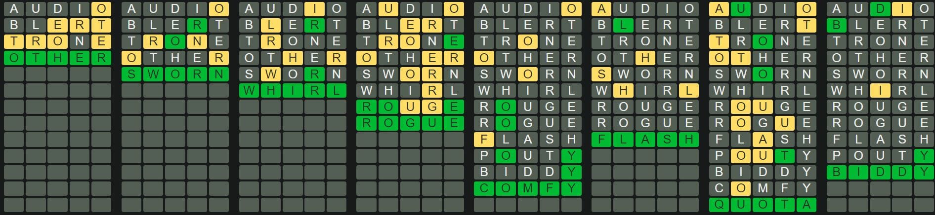 Daily Octordle 303 Answer - November 23rd 2022