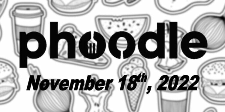 Daily Phoodle - 18th November 2022