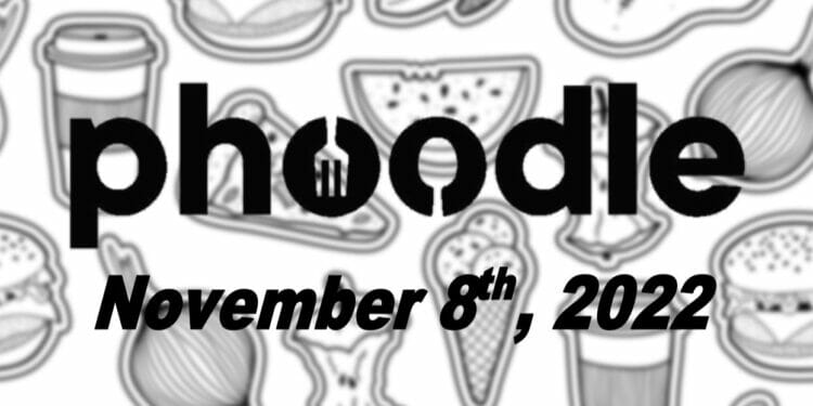Daily Phoodle - 8th November 2022