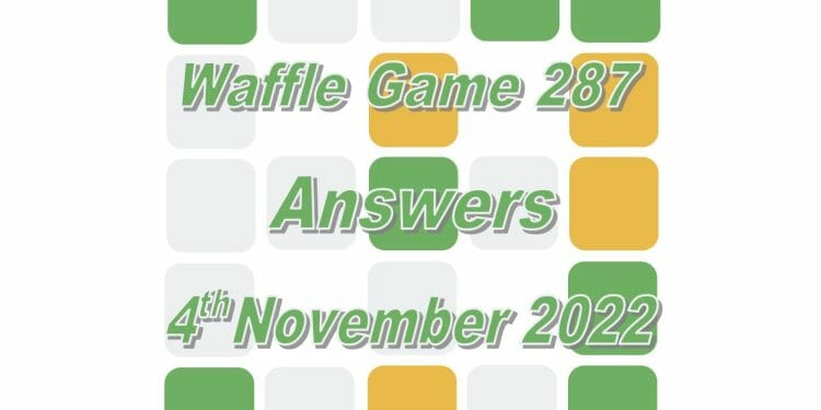 Daily Waffle - November 4th 2022