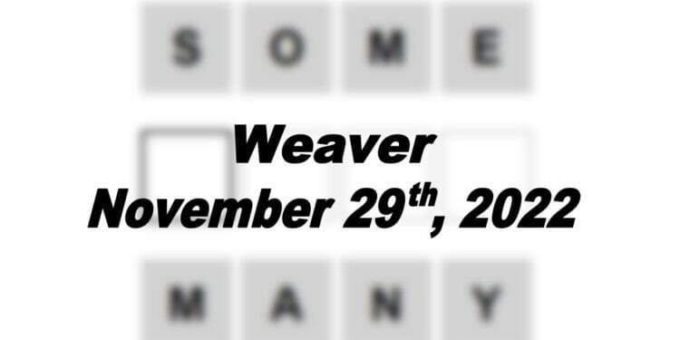 Daily Weaver - 29th November 2022