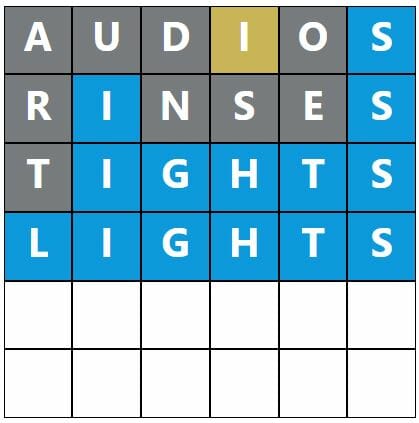 Daily Word Hurdle #624 Afternoon Answer - 25th November 2022