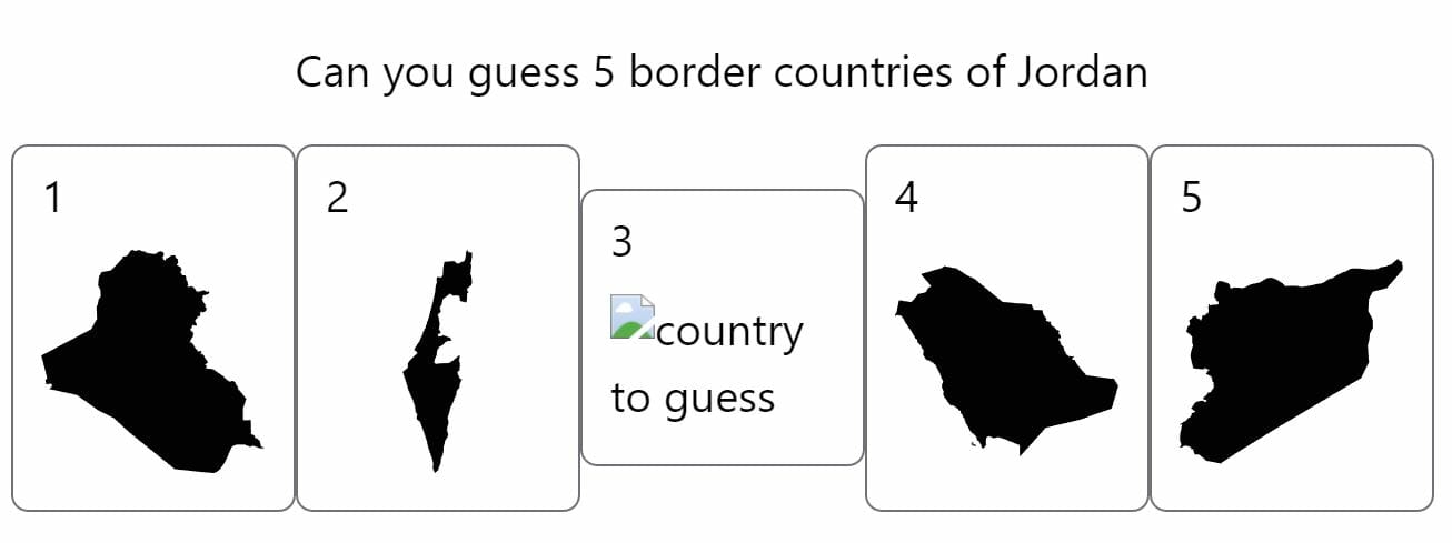 Daily Worldle 289 Country Border Bonus Question - November 6th 2022