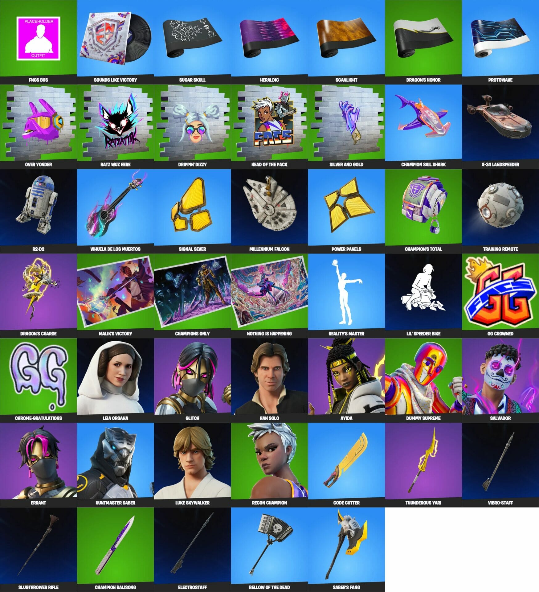 Fortntie v22.30 Leaked Skins and Cosmetics