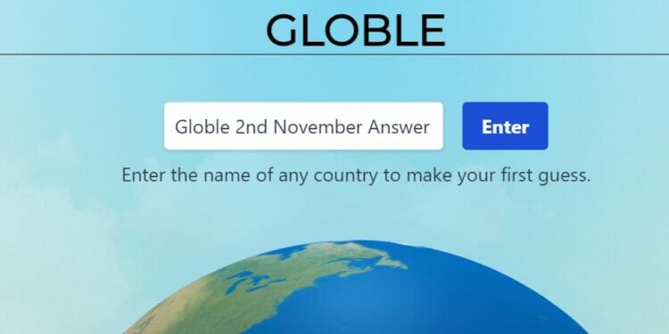 Globle 2 November Answer and Hints