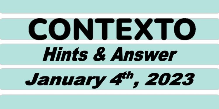 Daily Contexto 108 - January 4th 2023