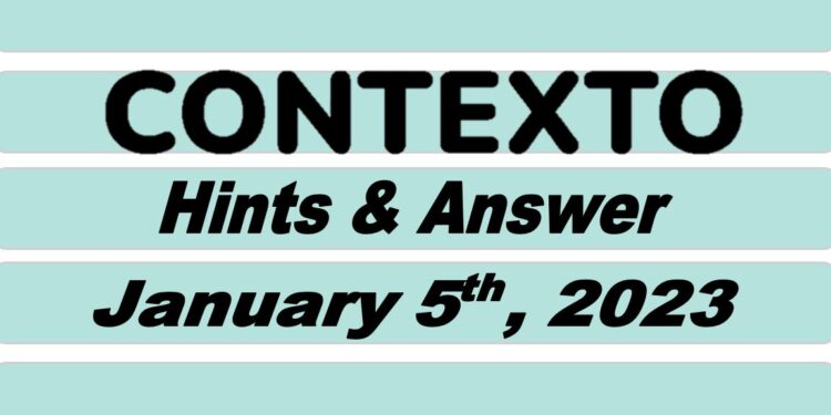 Daily Contexto 109 - January 5th 2023