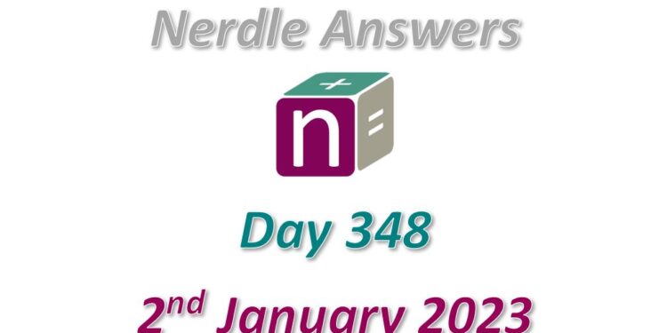Daily Nerdle 348 Answers - January 2nd, 2023
