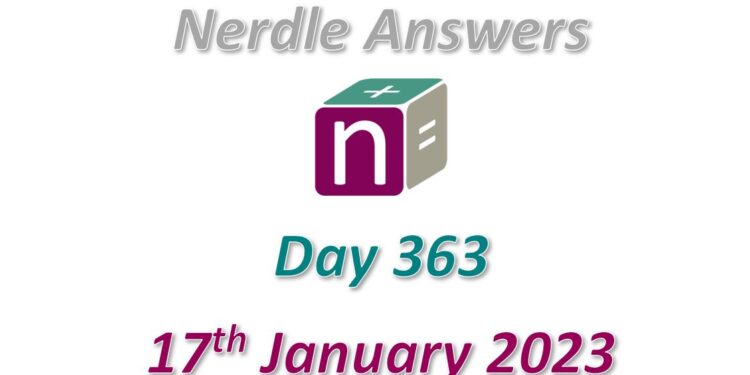 Daily Nerdle 363 Answers - January 17th, 2023