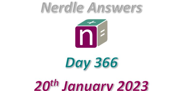 Daily Nerdle 366 Answers - January 20th, 2023