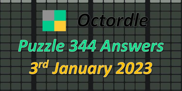 Daily Octordle 344 - January 3rd 2023