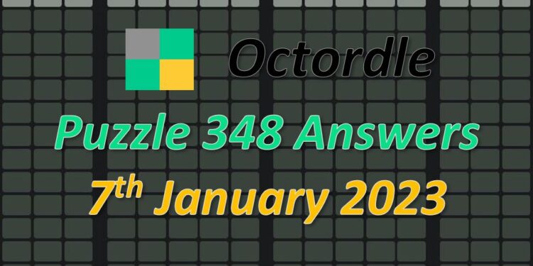 Daily Octordle 348 - January 7th 2023
