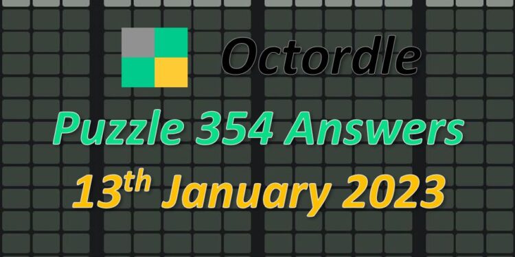 Daily Octordle 354 - January 13th 2023