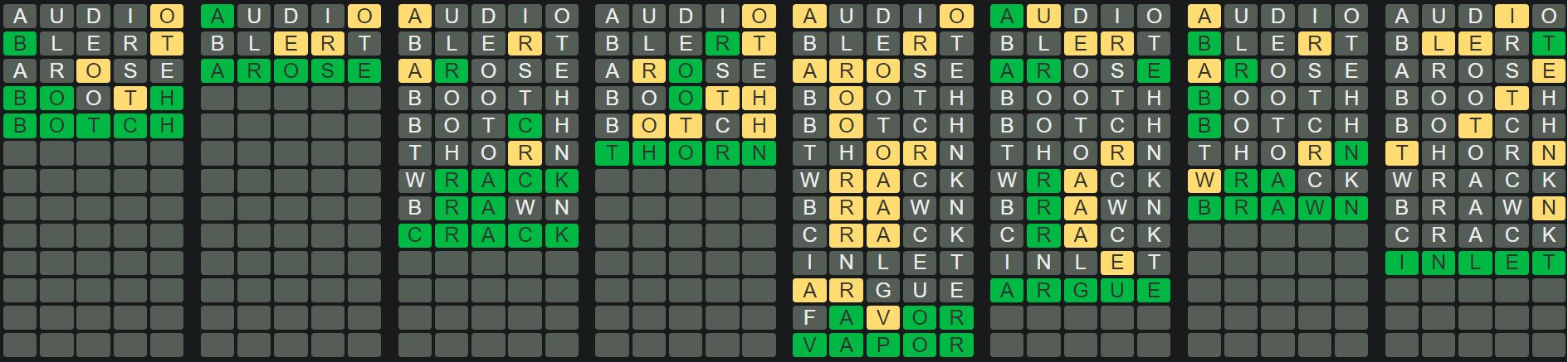 Daily Octordle 359 Answer - January 18th 2023