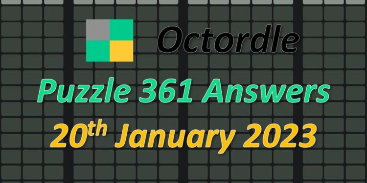 Daily Octordle 361 - January 20th 2023