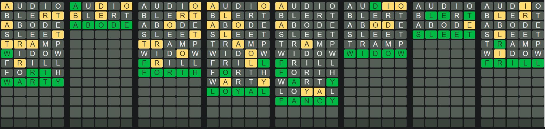 Daily Octordle 376 Answer - February 4th 2023