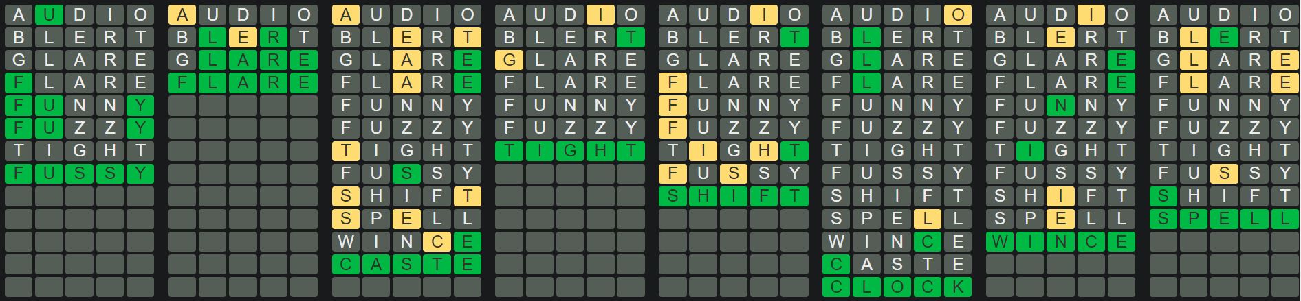 Daily Octordle 390 Answer - February 18th 2023