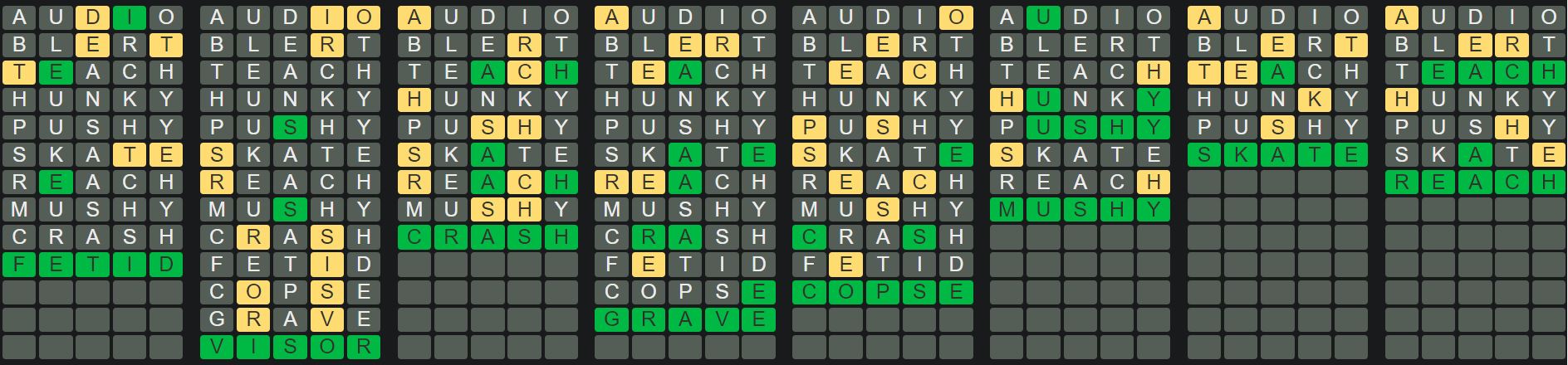 Daily Octordle 395 Answer - February 23rd 2023