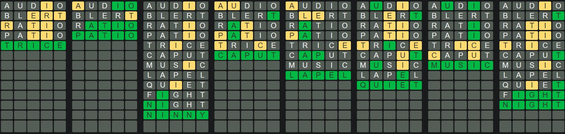 Daily Octordle 397 Answer - February 25th 2023