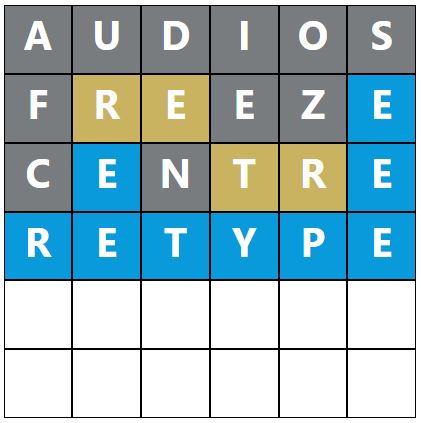 Daily Word Hurdle #813 Morning Answer - 28th February 2023