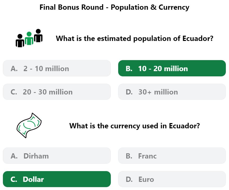 Daily Worldle 378 Bonus Currency & Population Answer - February 3rd 2023