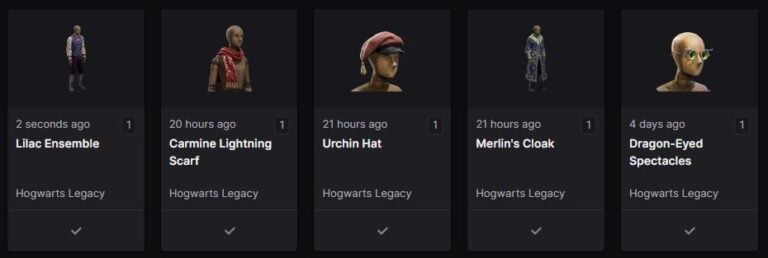 hogwarts legacy twitch drops in-game