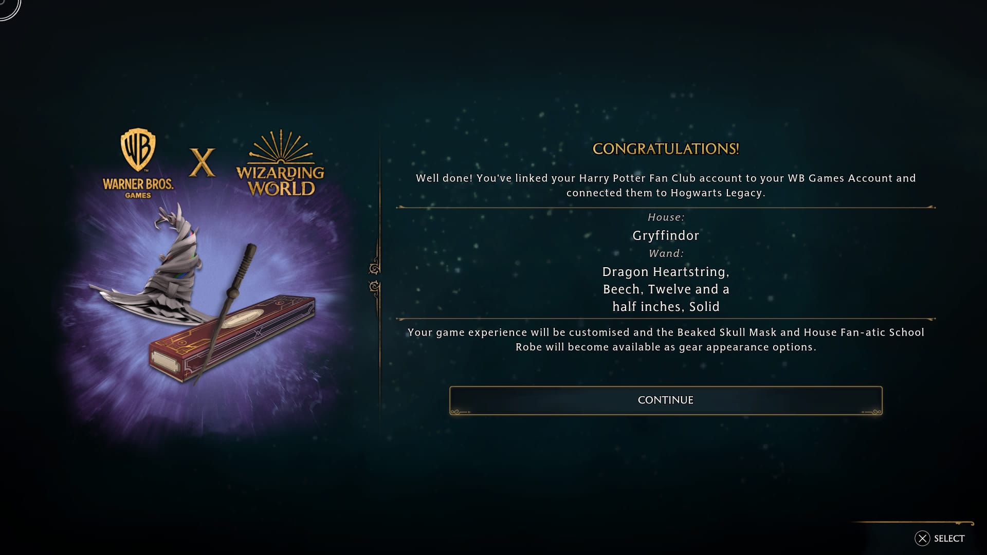 WB and Wizarding World Exclusive Rewards