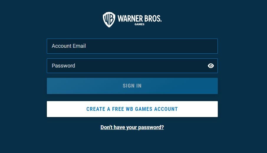 Warner Bros Account Login : Create a free WB Games Account