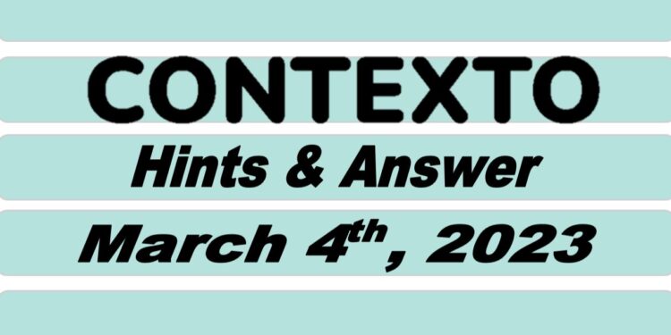 Daily Contexto 167 - March 4th 2023