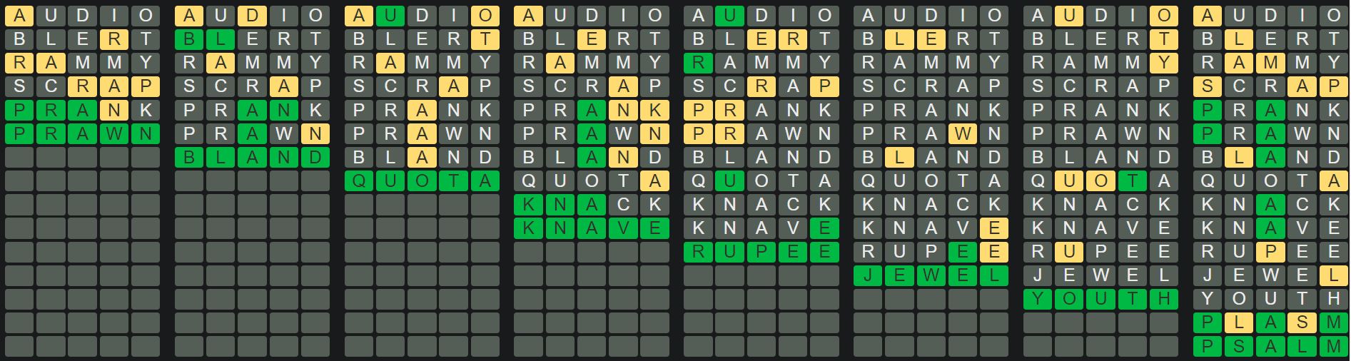 Daily Octordle 426 Daily Sequence Answer - March 26th 2023